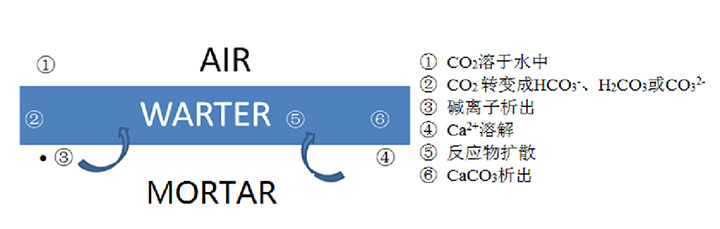 水泥免燒磚返堿現(xiàn)象的形成機理圖